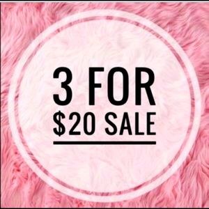 Choose any 3 dresses priced at $20 or under in my closet and bundle them.